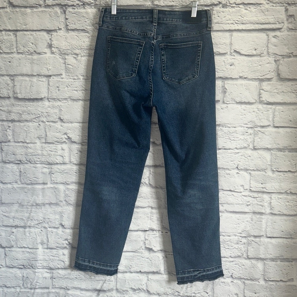 Hint of Blu high waist released hem straight leg jeans - Picture 7 of 10